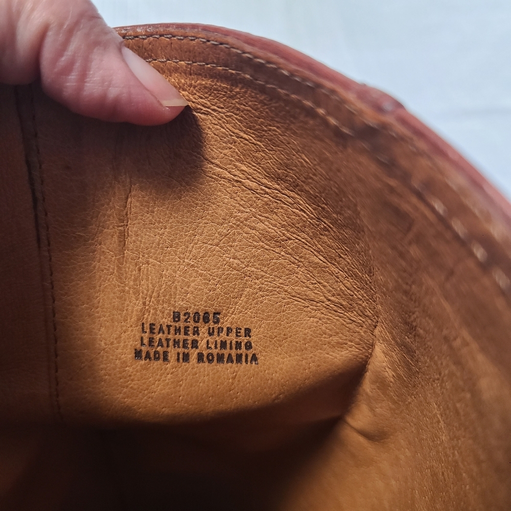 Madewell Sidney Women's Classic Knee High Tall Brown Leather Riding Boots Sz 9 - Picture 11 of 14